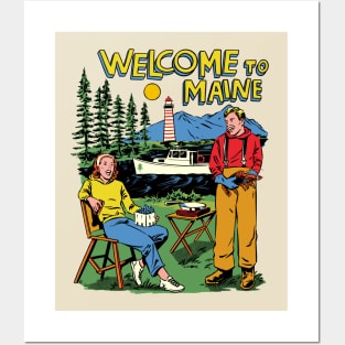 Welcome To Maine Posters and Art